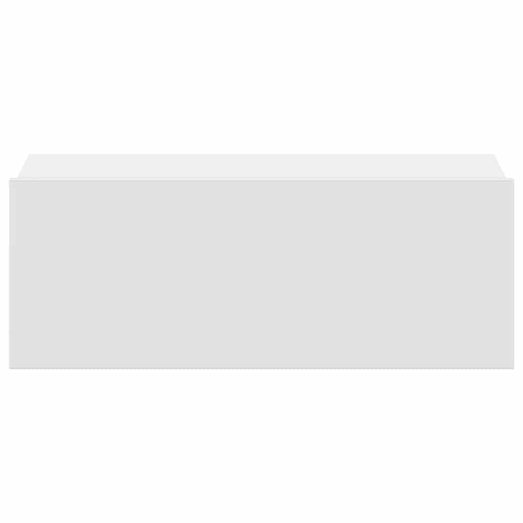 vidaXL Κομοδίνο Κρεμαστό Λευκό 40 x 30 x 15 εκ. από Επεξεργασμένο Ξύλο