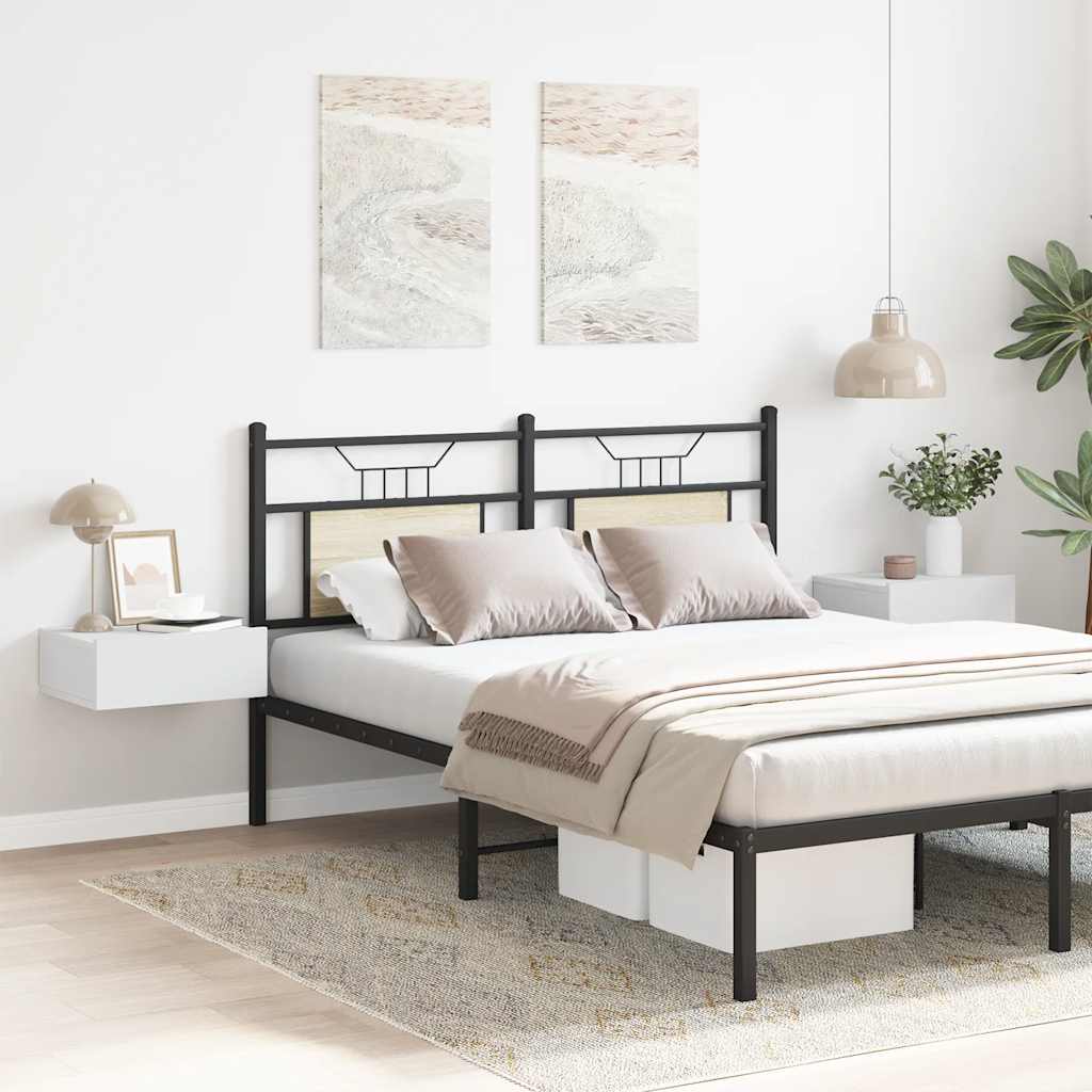 vidaXL Κομοδίνα Κρεμαστά 2 τεμ. Λευκά 40 x 30 x 15 εκ. Επεξ. Ξύλο