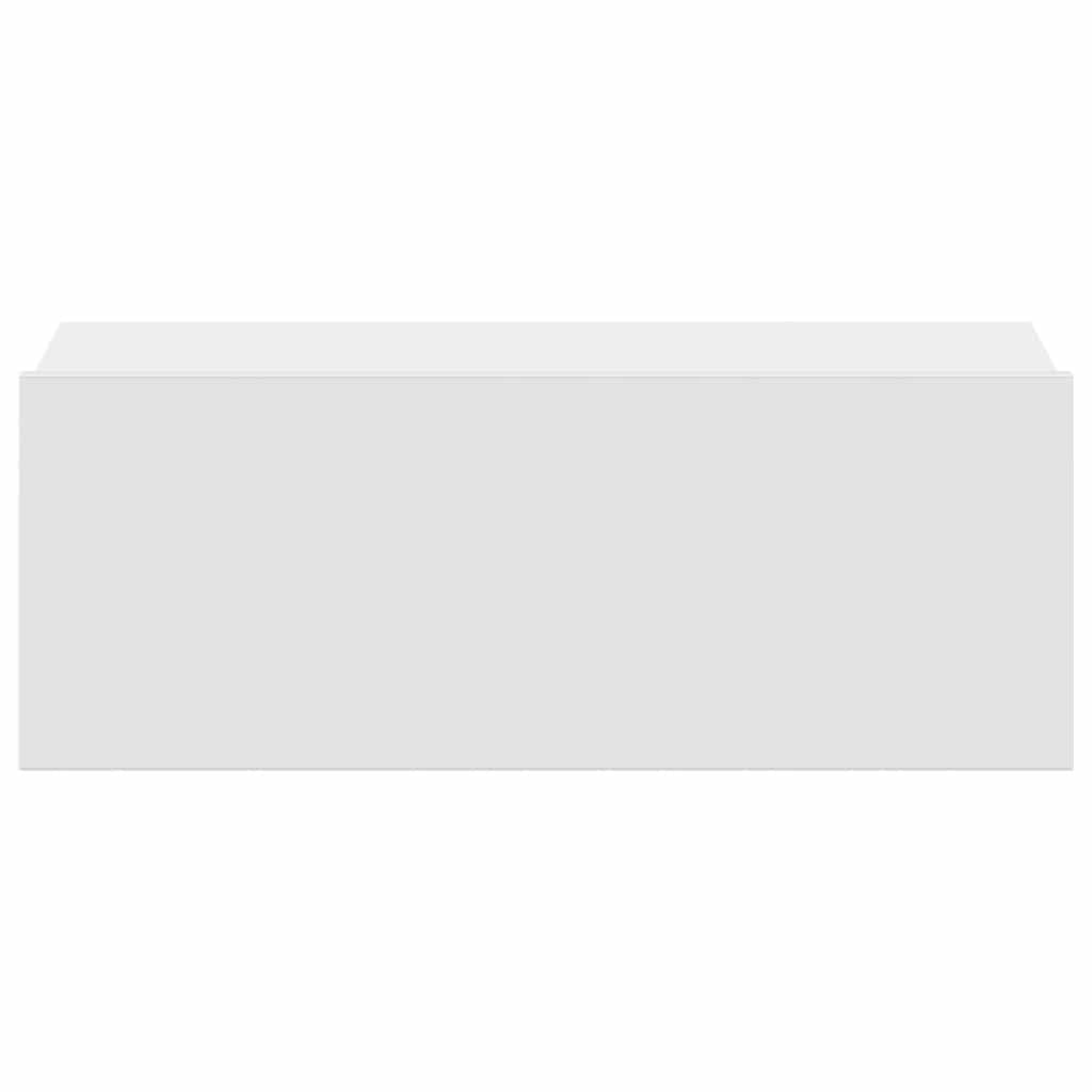 vidaXL Κομοδίνα Κρεμαστά 2 τεμ. Λευκά 40 x 30 x 15 εκ. Επεξ. Ξύλο