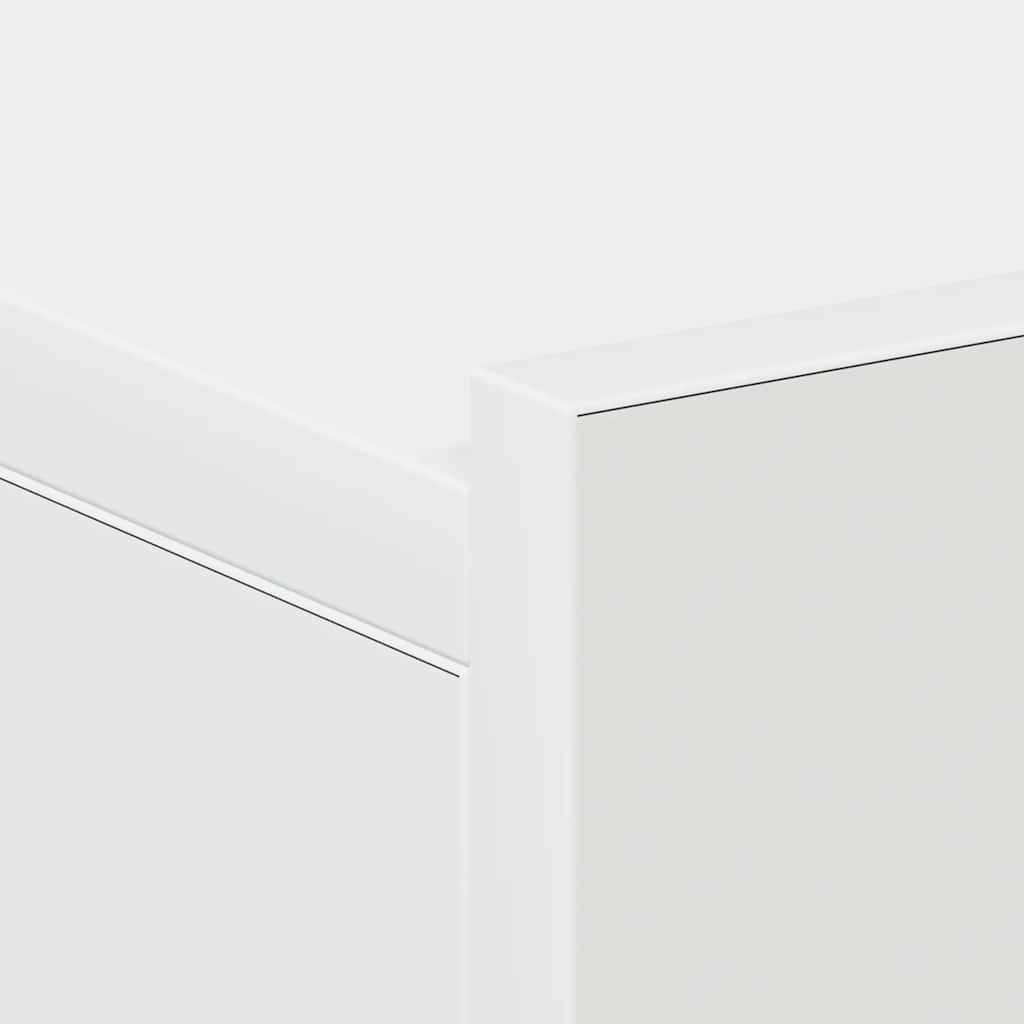 vidaXL Κομοδίνα Κρεμαστά 2 τεμ. Λευκά 40 x 30 x 15 εκ. Επεξ. Ξύλο