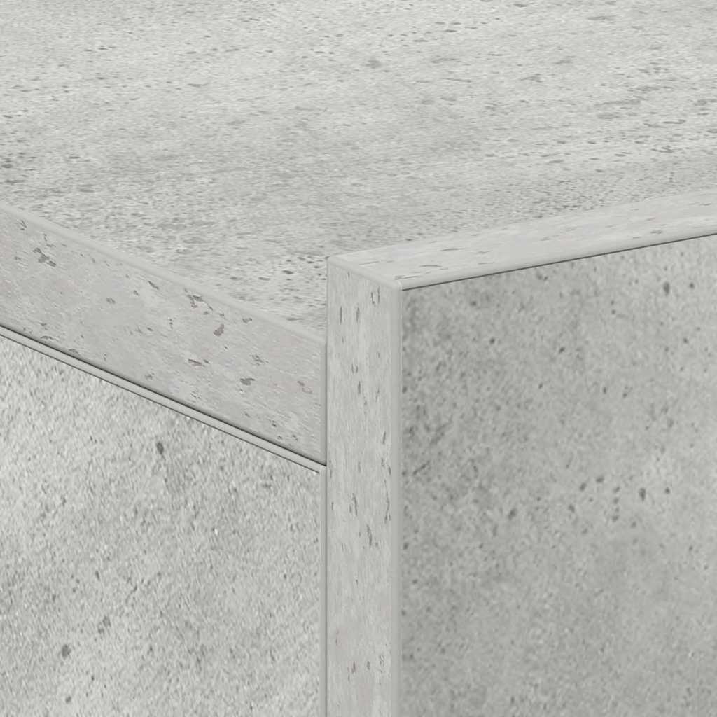 vidaXL Κομοδίνο Κρεμαστό Γκρι Σκυροδέματος 40x30x15 εκ. από Επεξ. Ξύλο