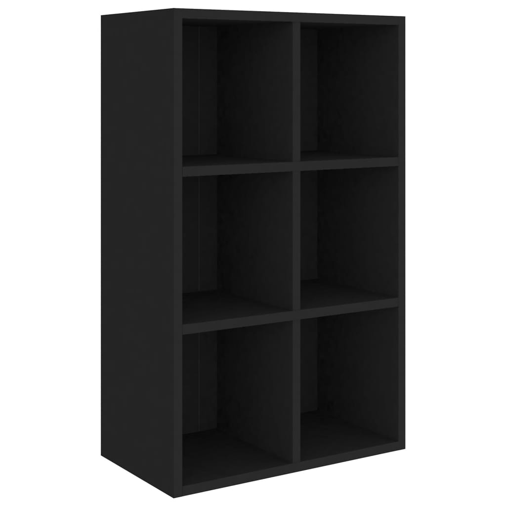 vidaXL Ραφιέρα / Βιβλιοθήκη Μαύρη 66x30x98 εκ. από Επεξεργασμένο Ξύλο