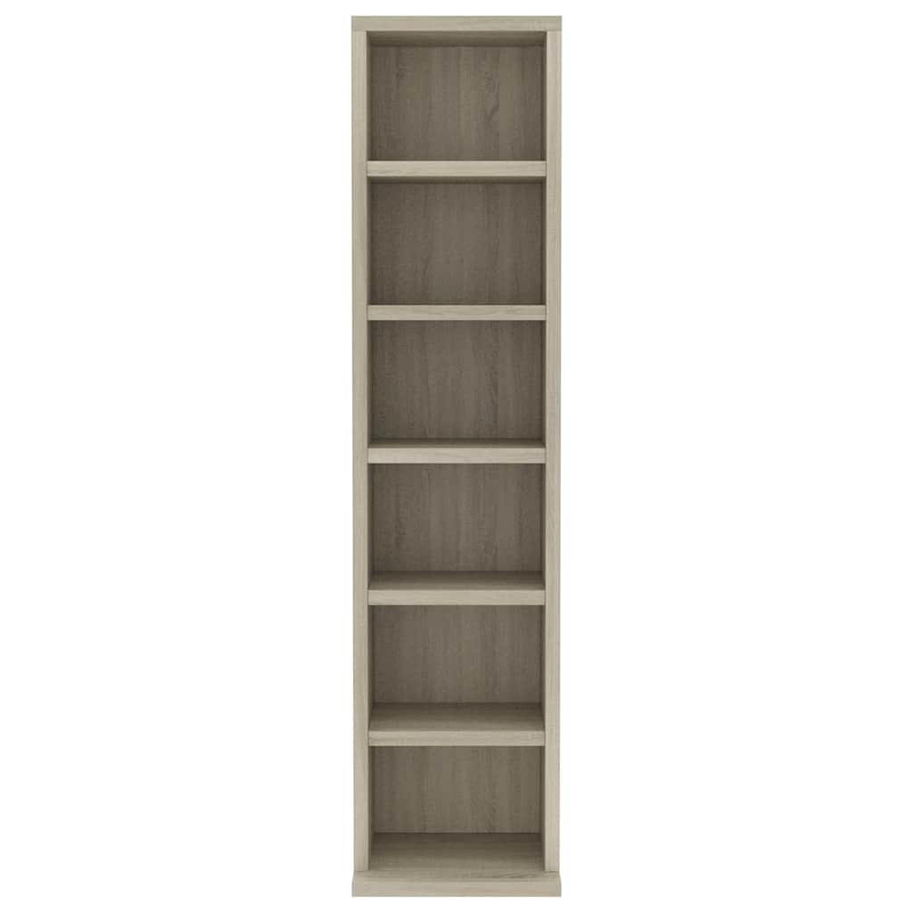 vidaXL Έπιπλο για CD Sonoma Δρυς 21 x 20 x 88 εκ. Επεξεργασμένο Ξύλο
