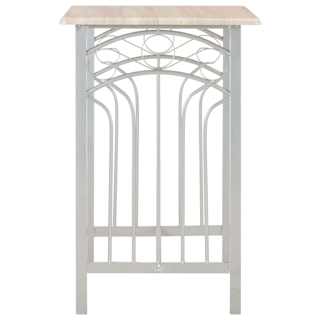 vidaXL Σετ Επίπλων Μπαρ 3 Τεμαχίων από Ξύλο και Ατσάλι