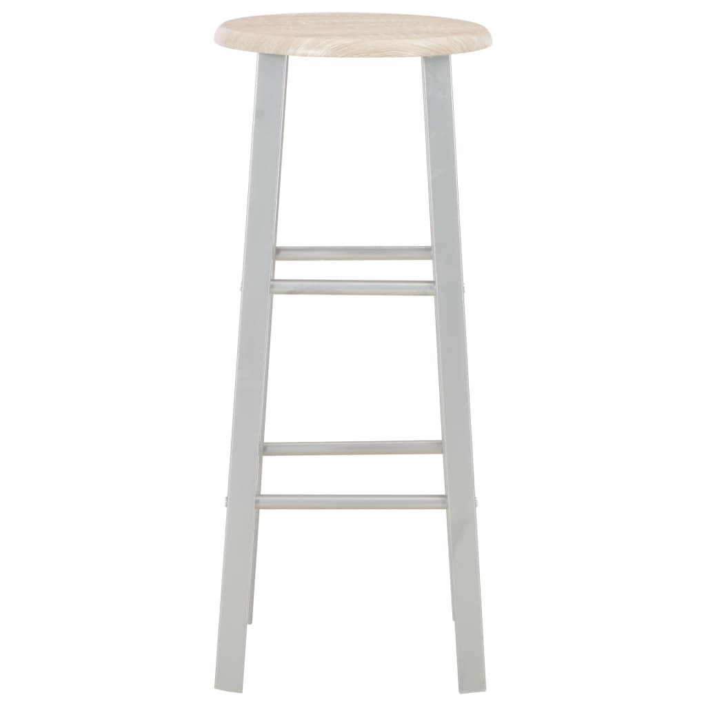 vidaXL Σετ Επίπλων Μπαρ 3 Τεμαχίων από Ξύλο και Ατσάλι