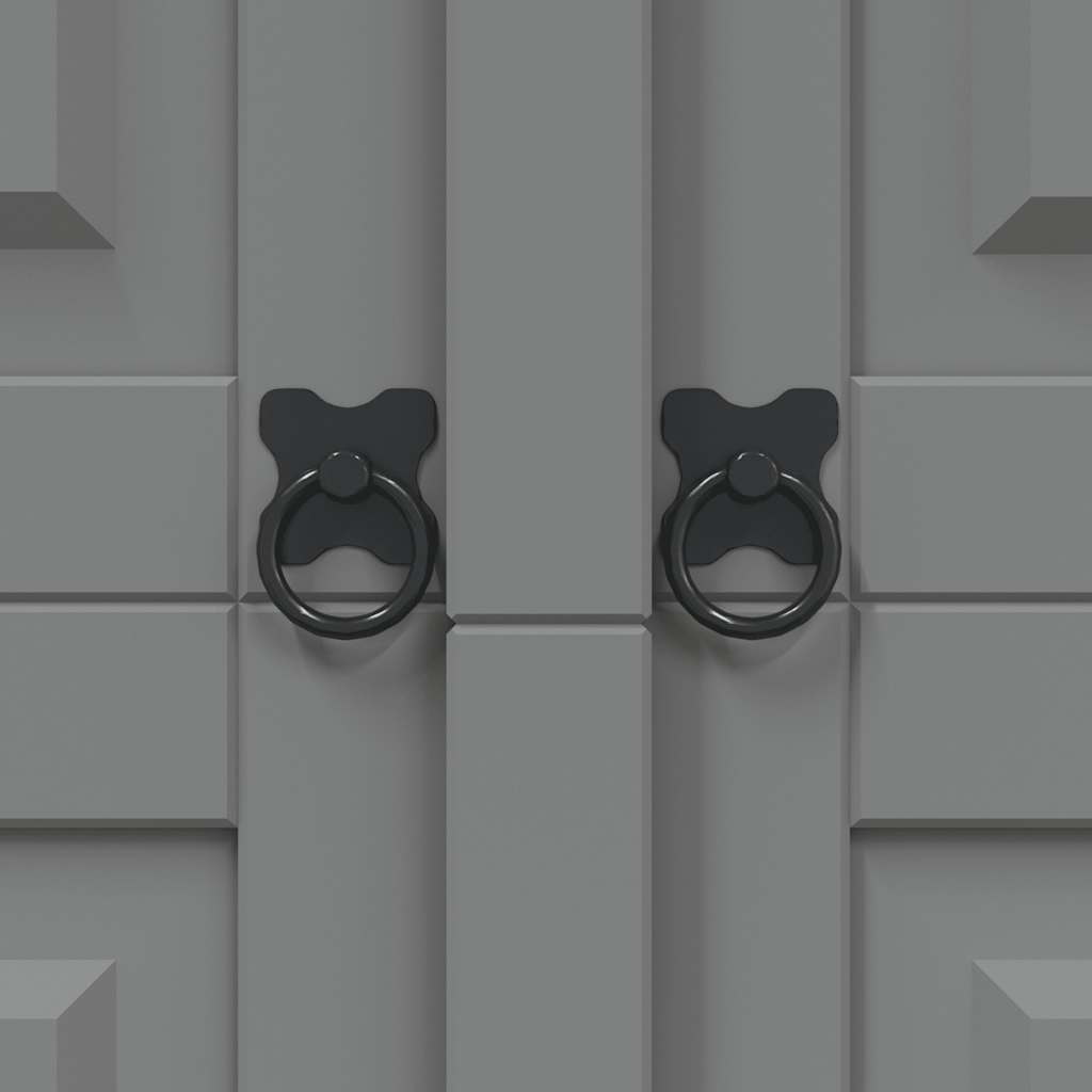 vidaXL Ντουλάπα με 2 Πόρτες Μεξικάνικο Στιλ Corona Γκρι