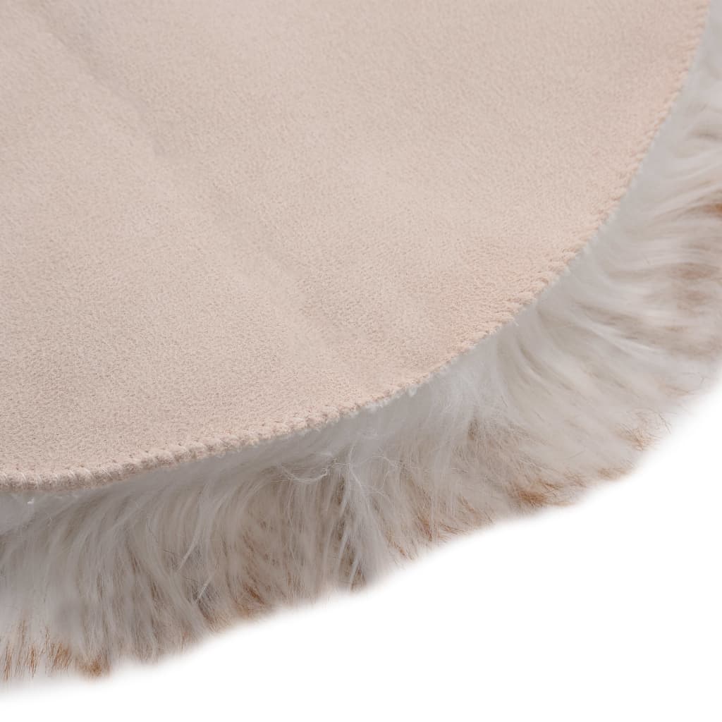 vidaXL Χαλί Καφέ Μελανζέ 60 x 90 εκ. από Συνθετική Προβιά