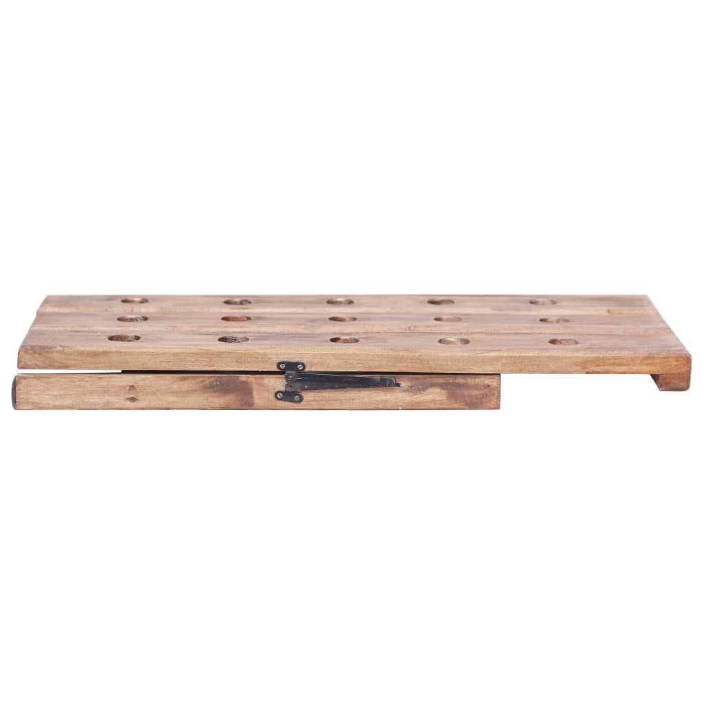 vidaXL Ραφιέρα Κρασιών για 15 Φιάλες 26x50x70 εκ. Μασίφ Μαόνι