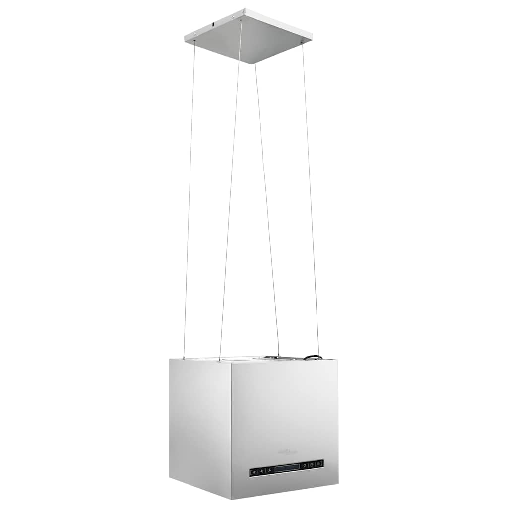 vidaXL Απορροφητήρας Νησίδα Κρεμαστός Αφής με LCD 37 εκ. Ανοξ. Ατσάλι