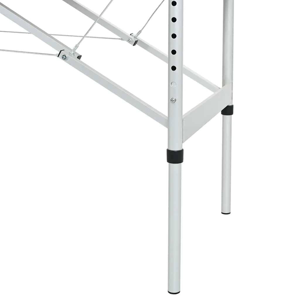 vidaXL Κρεβάτι Μασάζ 4 Θέσεων Ανθρακί 186x68 εκ. με Σκελετό Αλουμινίου