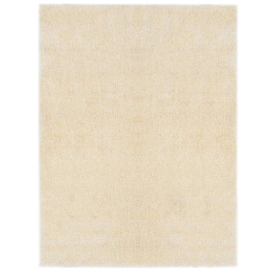 vidaXL Αφράτο Χαλάκι Περιοχής Κρεμ 120 x 160 cm Πολυαιθυλένιο