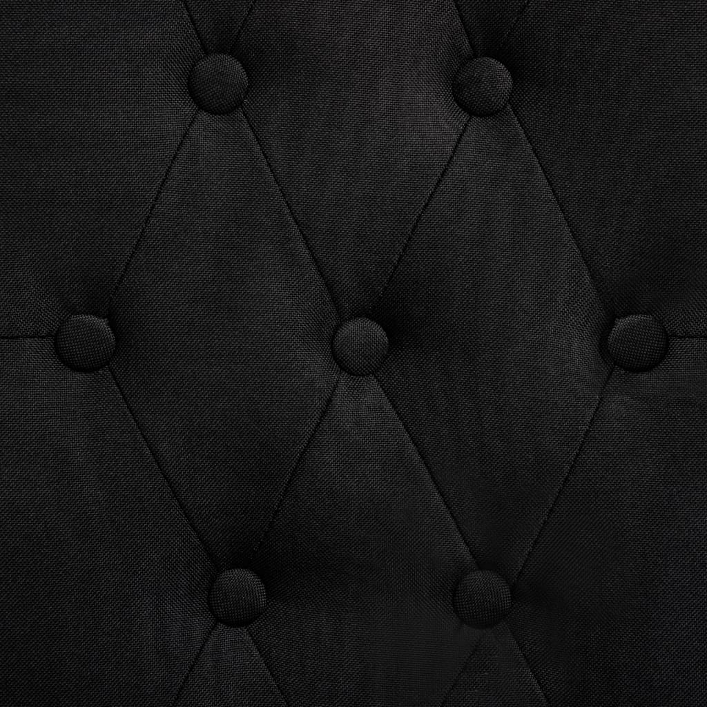 vidaXL Καρέκλες Τραπεζαρίας 6 τεμ. Μαύρες Υφασμάτινες