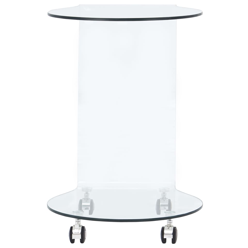 vidaXL Τραπεζάκι Σαλονιού 45 x 40 x 58 εκ. από Ψημένο Γυαλί