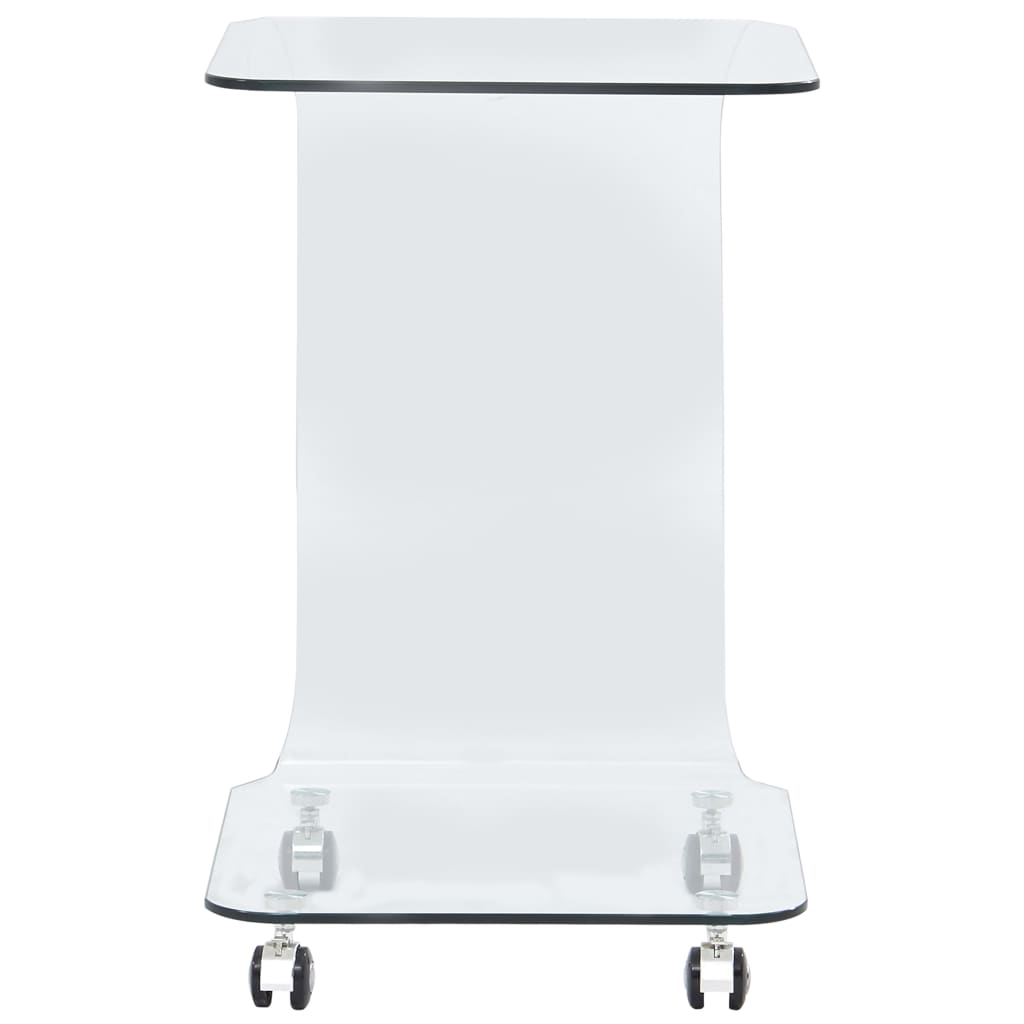 vidaXL Τραπεζάκι Σαλονιού 45 x 40 x 63 εκ. από Ψημένο Γυαλί