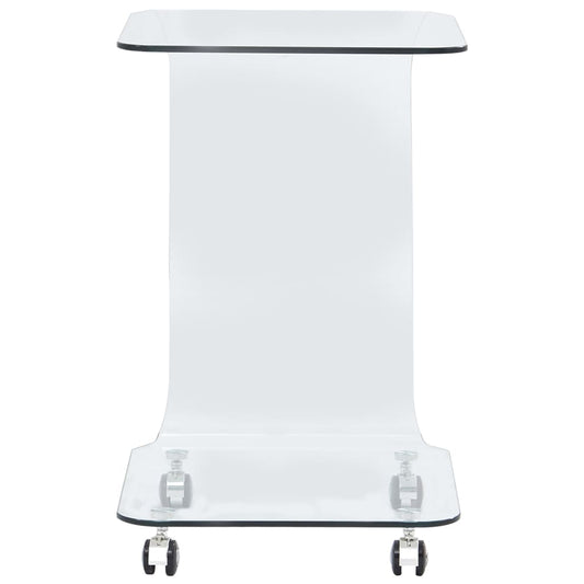 vidaXL Τραπεζάκι Σαλονιού 45 x 40 x 63 εκ. από Ψημένο Γυαλί