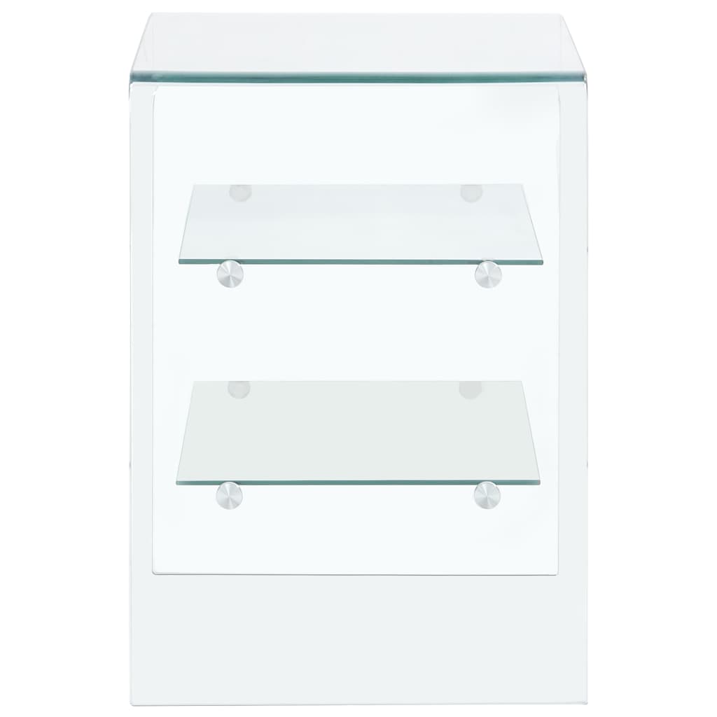 vidaXL Τραπεζάκι Σαλονιού 50 x 40 x 56 εκ. από Ψημένο Γυαλί