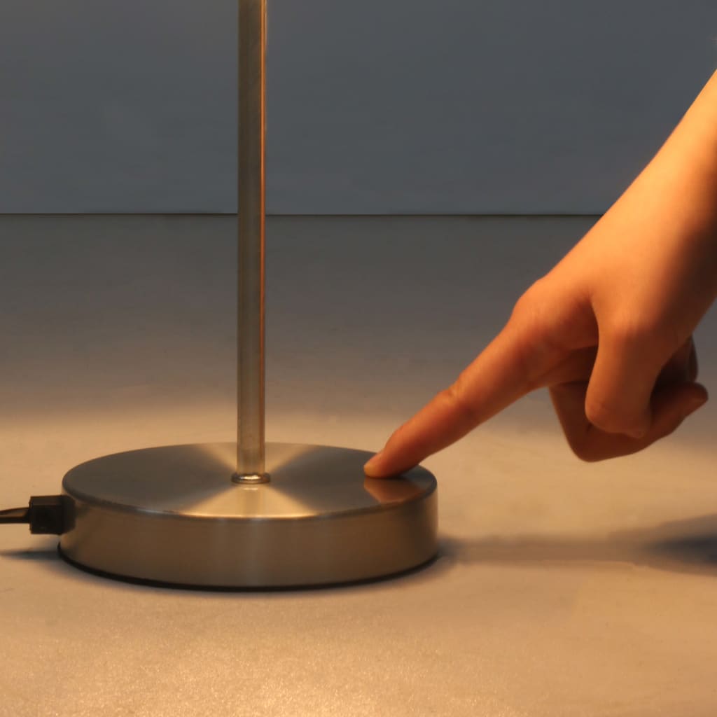 vidaXL Επιτραπέζια Φωτιστικά 2 τεμ. Λευκά Ε14 με Πλήκτρο Αφής