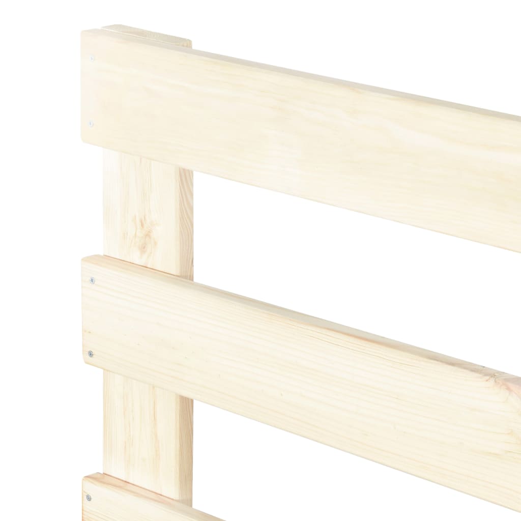 vidaXL Πλαίσιο Κρεβατιού 200 x 200 εκ. Παλέτες από Μασίφ Ξύλο Πεύκου
