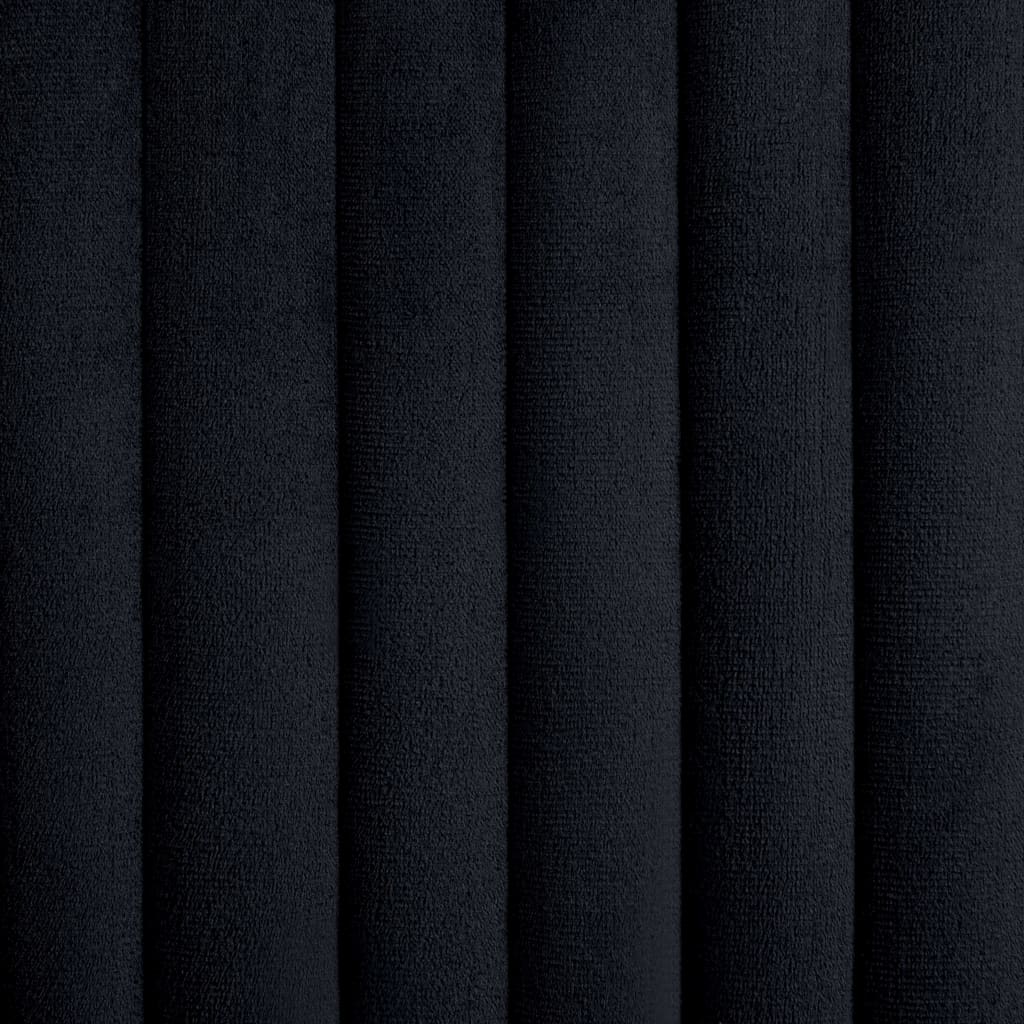 vidaXL Καρέκλες Τραπεζαρίας 4 τεμ. Μαύρες Βελούδινες