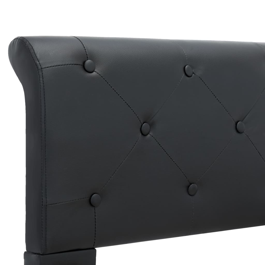vidaXL Πλαίσιο Κρεβατιού Μαύρο 160 x 200 εκ. από Συνθετικό Δέρμα