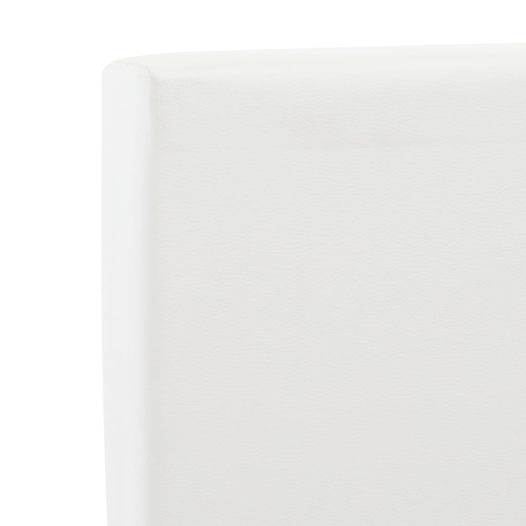 vidaXL Πλαίσιο Κρεβατιού με Συρτάρια Λευκό 140x200 εκ. Συνθετικό Δέρμα