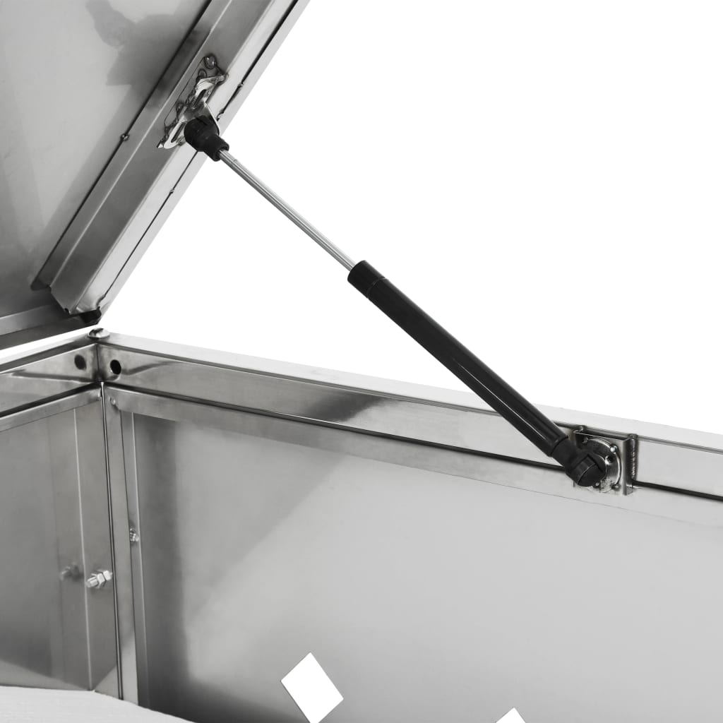 vidaXL Πλαίσιο Τριπλό για Κάδους Απορριμμάτων 240 L Ανοξείδωτο Ατσάλι