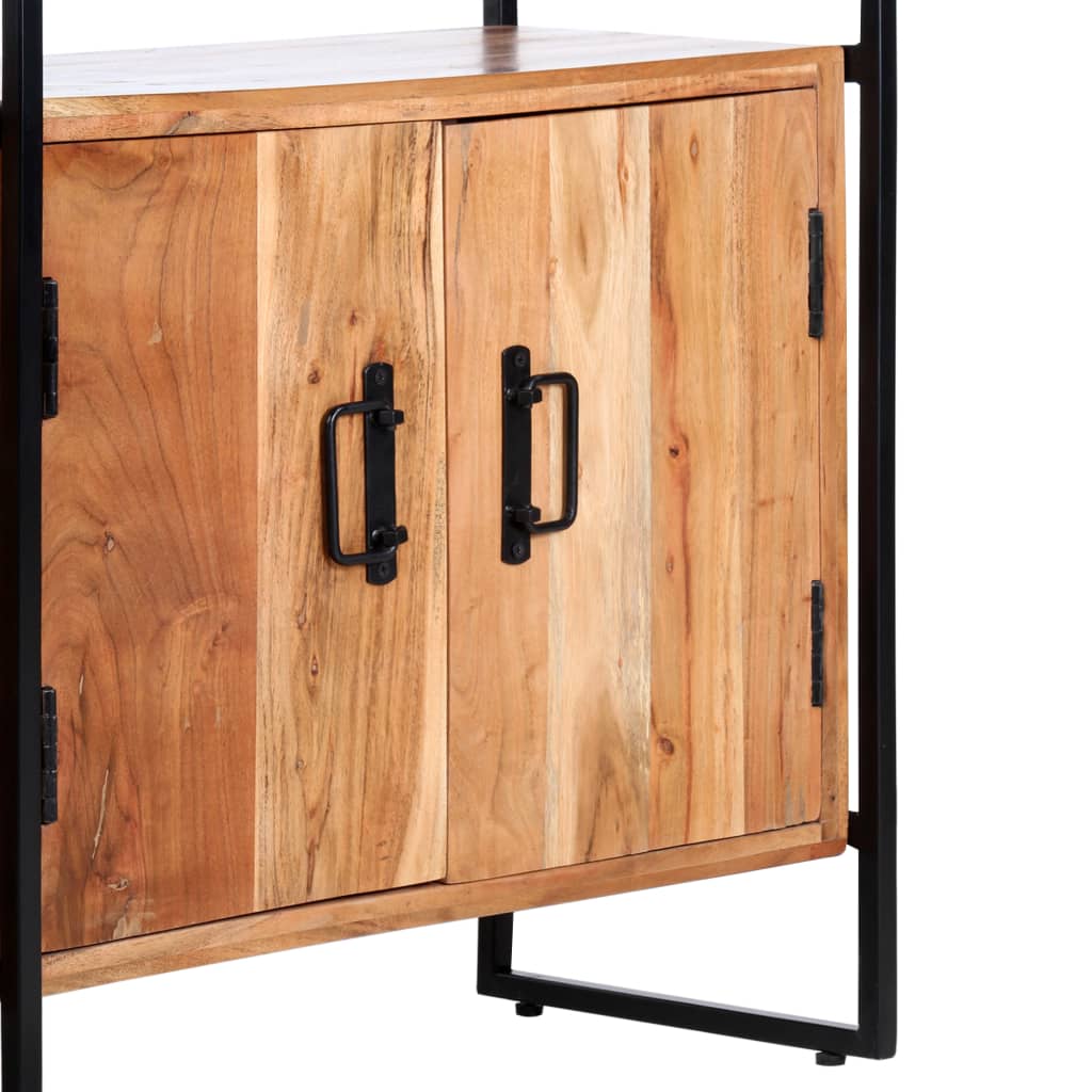 vidaXL Βιβλιοθήκη με 4 Επίπεδα 80 x 30 x 180 εκ. Μασίφ Ξύλο Ακακίας