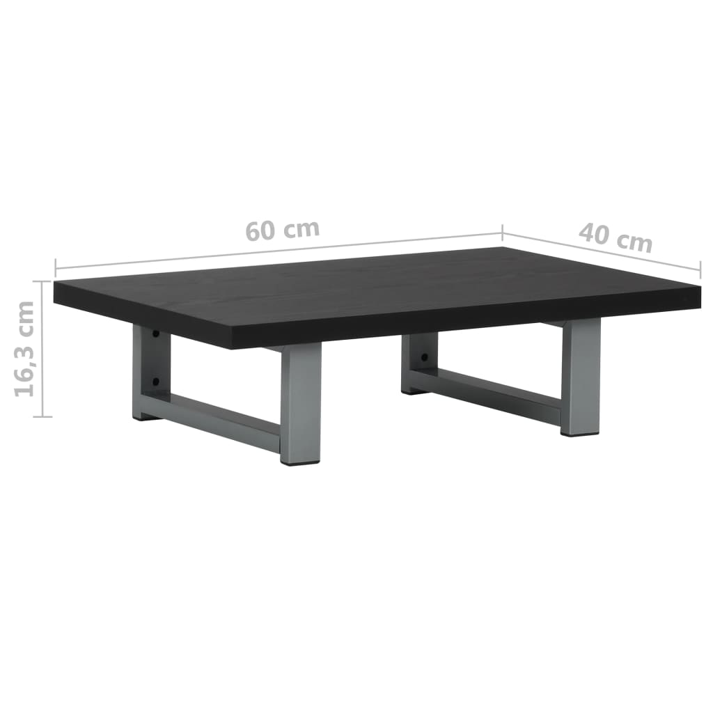 vidaXL Έπιπλο Μπάνιου Μαύρο 60 x 40 x 16,3 εκ.