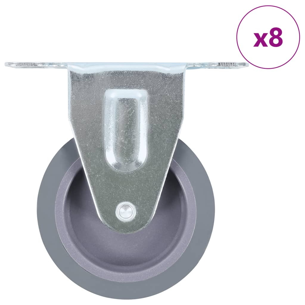 vidaXL Ρόδες Σταθερές 8 τεμ. 75 χιλ.