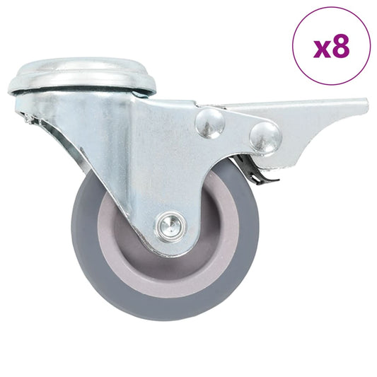 vidaXL Ρόδες Περιστρεφόμενες Βιδωτές 8 τεμ. 50 χιλ.