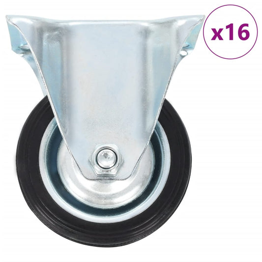 vidaXL Ρόδες Σταθερές 16 τεμ. 75 χιλ.