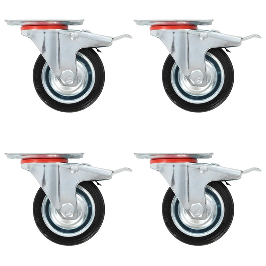 vidaXL Ρόδες Σταθερές 16 τεμ. 75 χιλ.