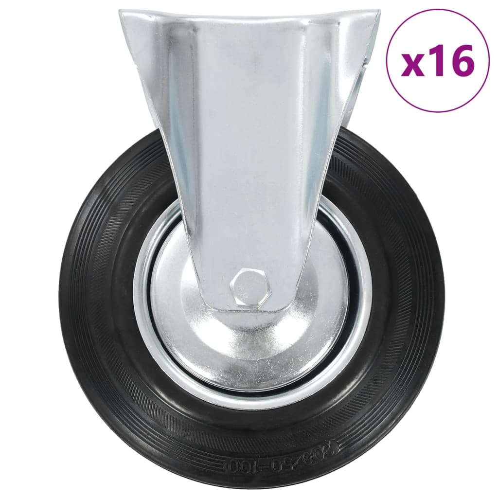 vidaXL Ρόδες Σταθερές 16 τεμ. 200 χιλ.