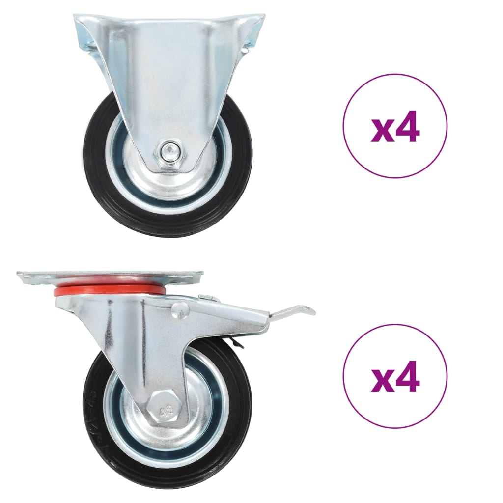 vidaXL Ρόδες 8 τεμ. 75 χιλ.