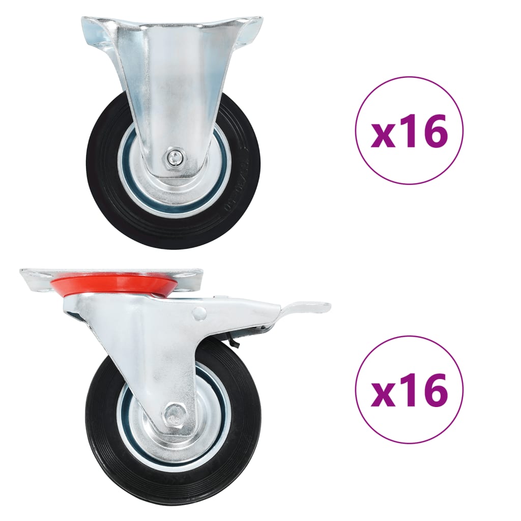 vidaXL Ρόδες 32 τεμ. 100 χιλ.