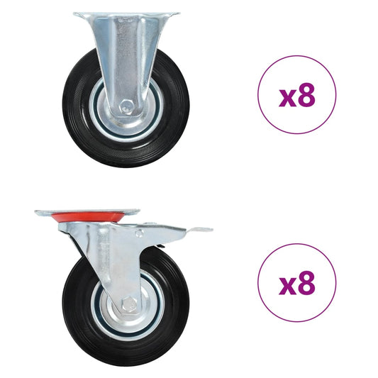 vidaXL Ρόδες 16 τεμ. 125 χιλ.