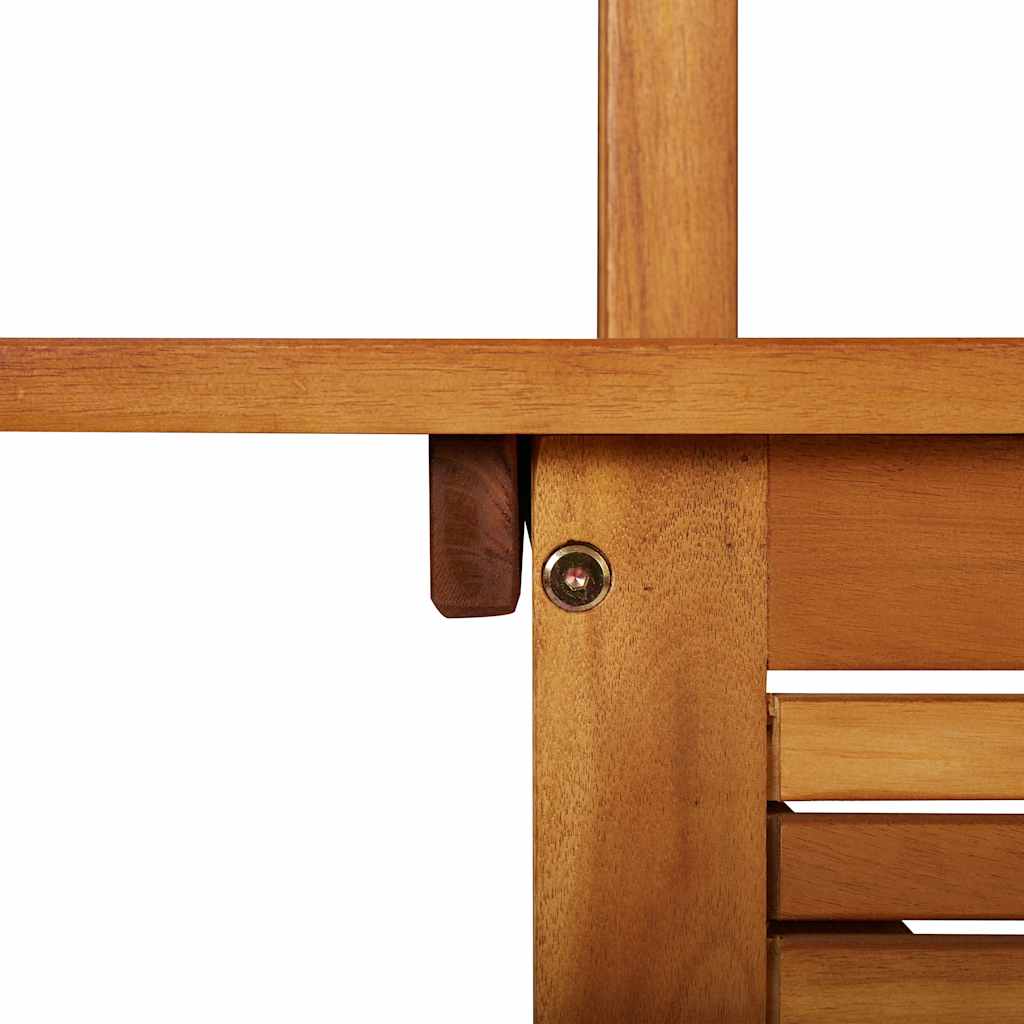 vidaXL Τραπέζι Μπαρ με Στέγαστρο Εξ. Χώρου 113x106x217 εκ Ξύλο Ακακίας