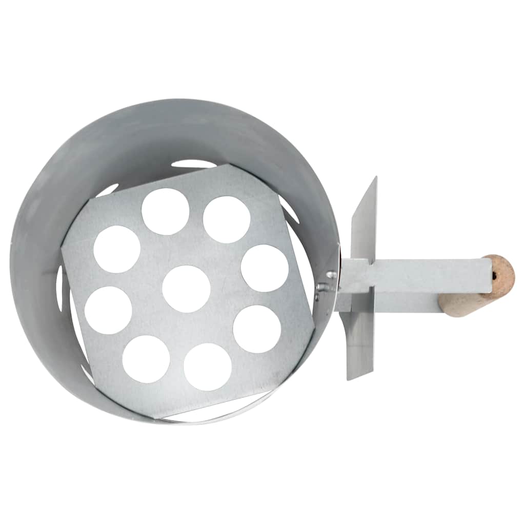 vidaXL Δοχείο Εκκίνησης για Κάρβουνα από Γαλβανισμένο Ατσάλι