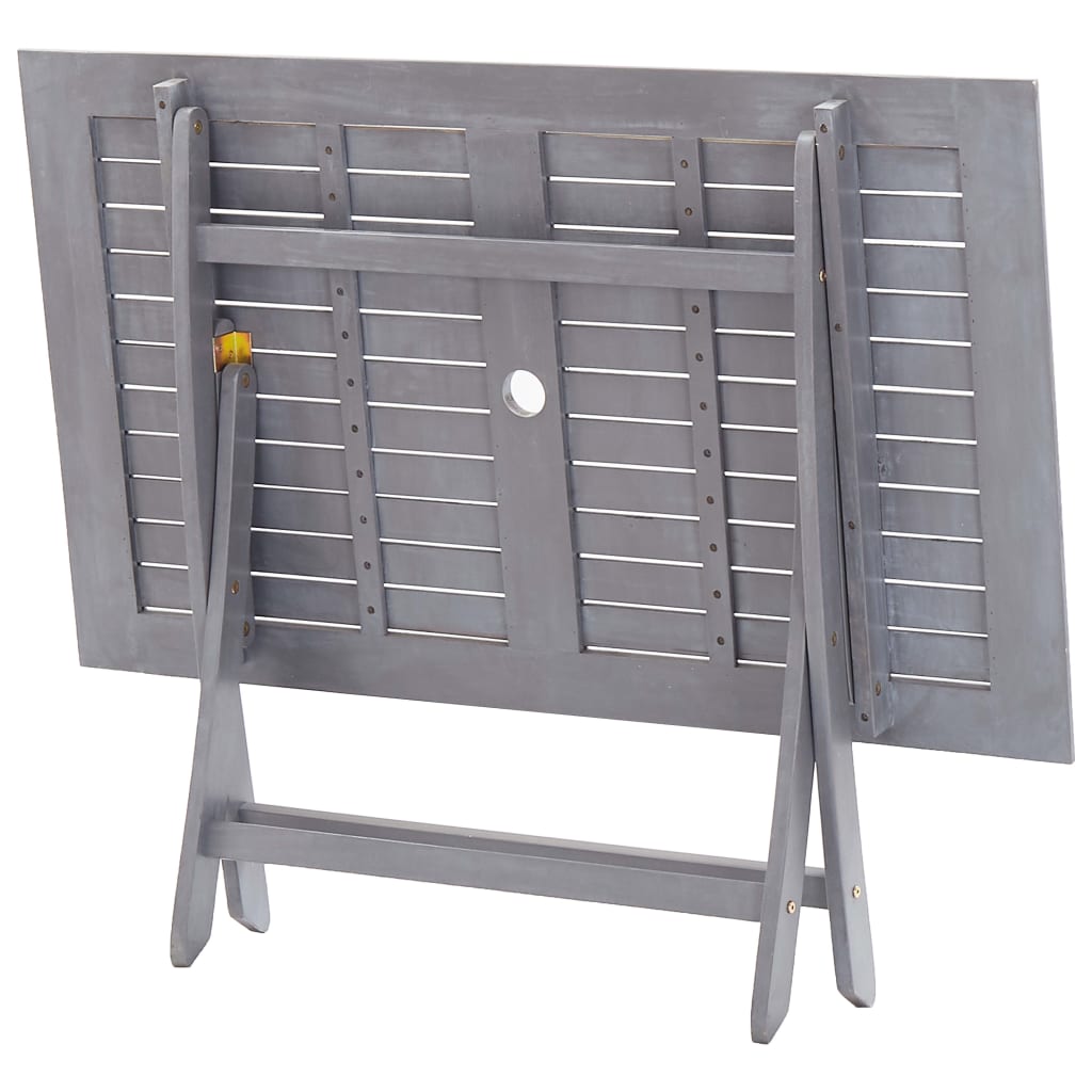 vidaXL Τραπέζι Κήπου Πτυσσόμενο 120 x 70 x 75 εκ. Μασίφ Ξύλο Ακακίας