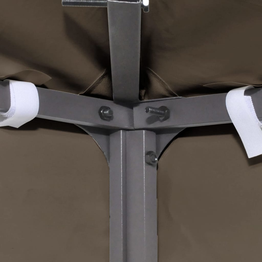 vidaXL Κάλυμμα για Κιόσκι Χρώμα Taupe 3 x 3 μ. 310 γρ./μ²