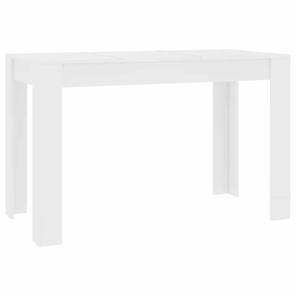 vidaXL Τραπεζαρία Λευκή 120 x 60 x 76 εκ. από Επεξ. Ξύλο