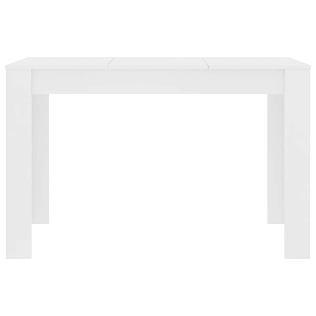 vidaXL Τραπεζαρία Λευκή 120 x 60 x 76 εκ. από Επεξ. Ξύλο