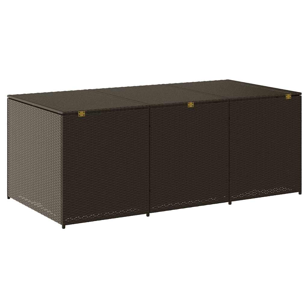 vidaXL Κουτί Αποθήκευσης Κήπου Καφέ 180x90x70 εκ. από Συνθετικό Ρατάν