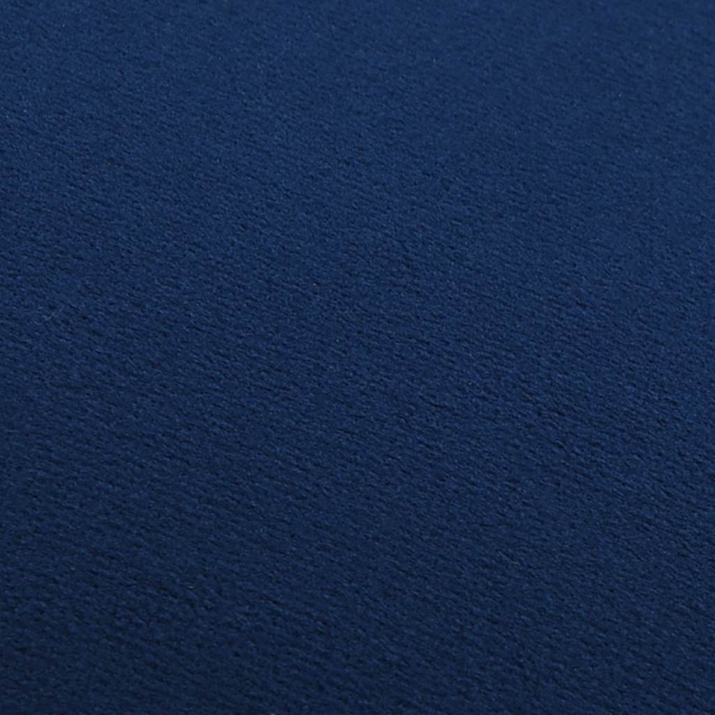 vidaXL Σκαμπό Μπλε / Χρυσό Βελούδινο