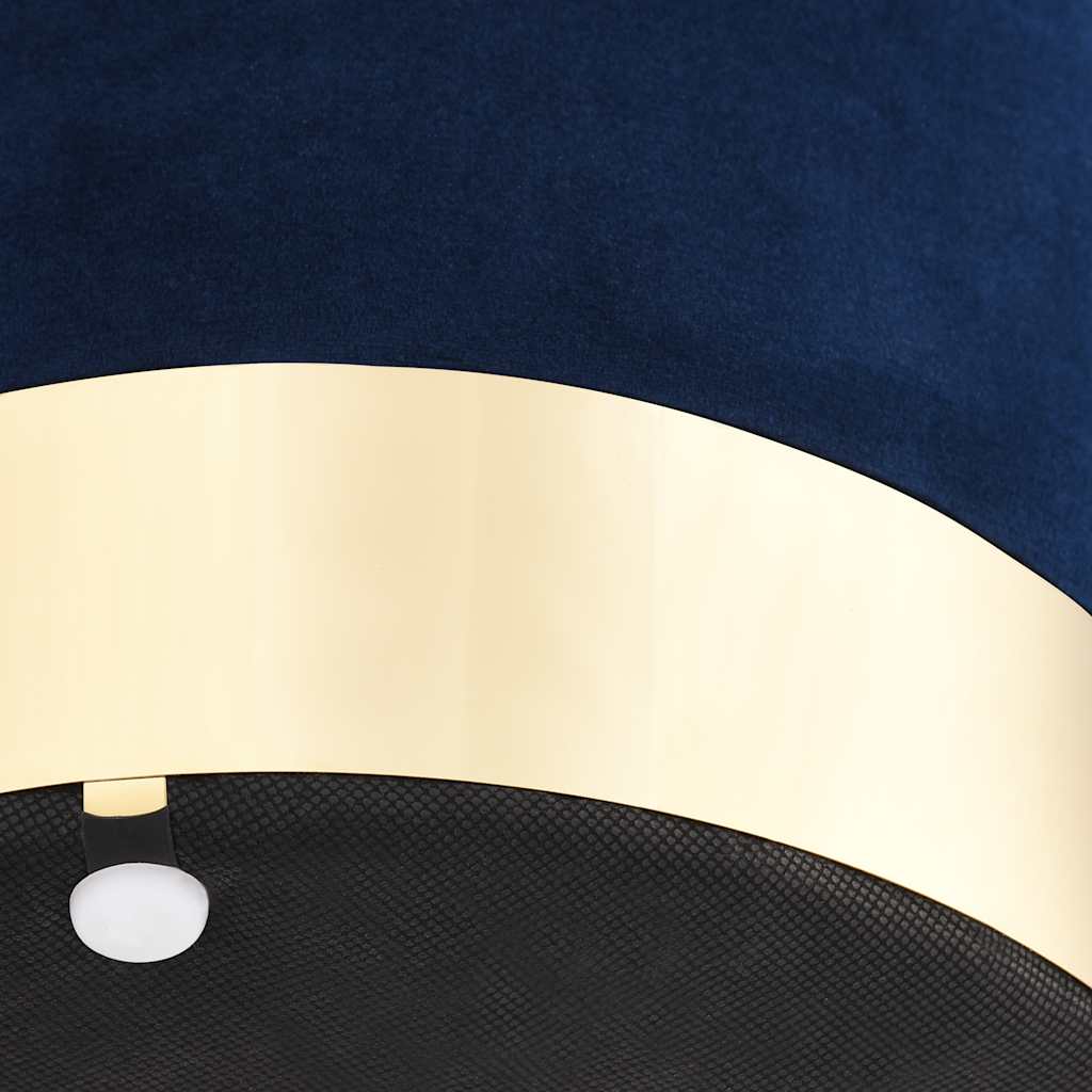 vidaXL Σκαμπό Μπλε / Χρυσό Βελούδινο