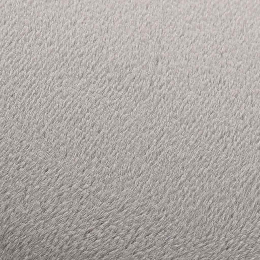 vidaXL Σκαμπό Ανοιχτό Γκρι / Χρυσό Βελούδινο