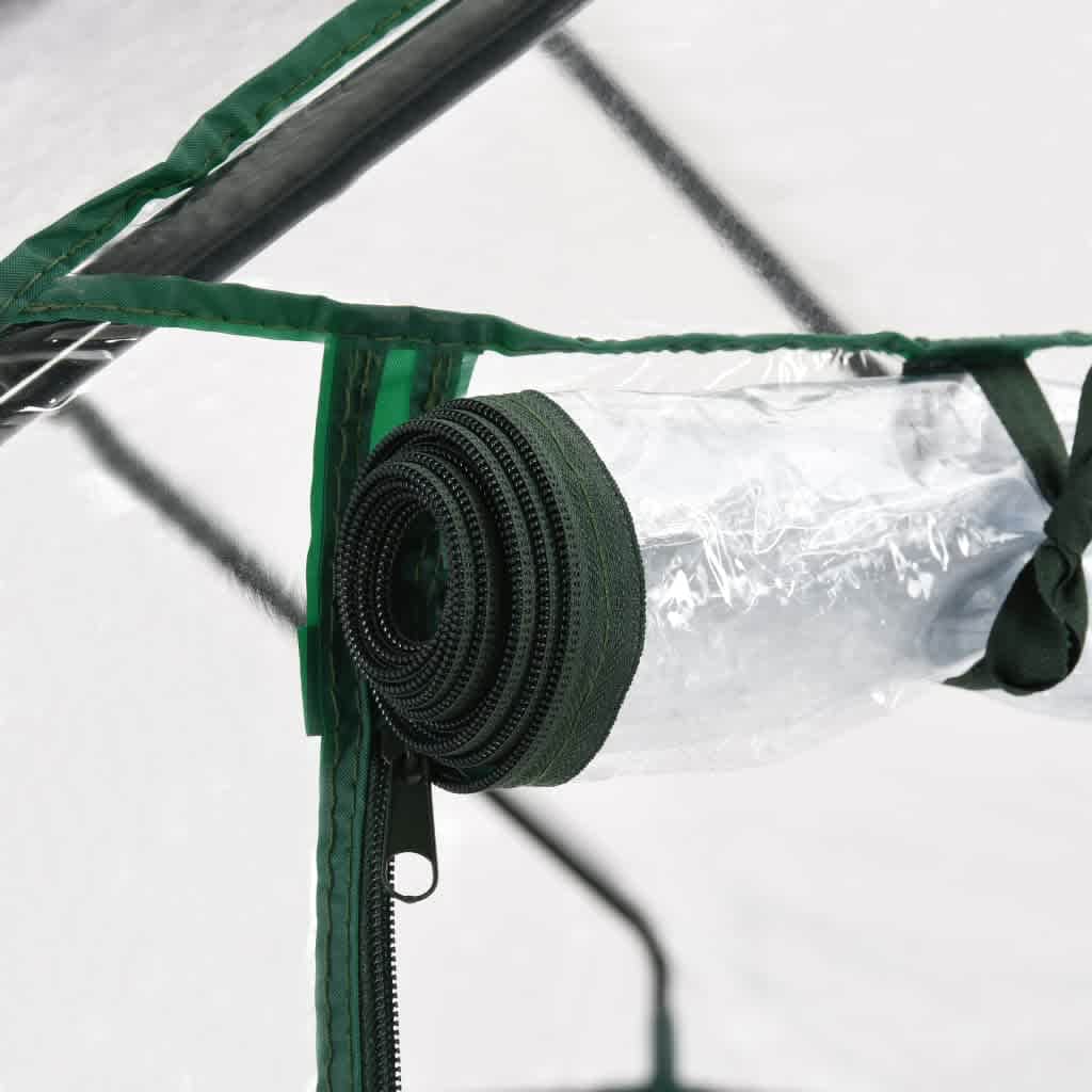 vidaXL Θερμοκήπιο με 8 Ράφια 143 x 143 x 195 εκ.