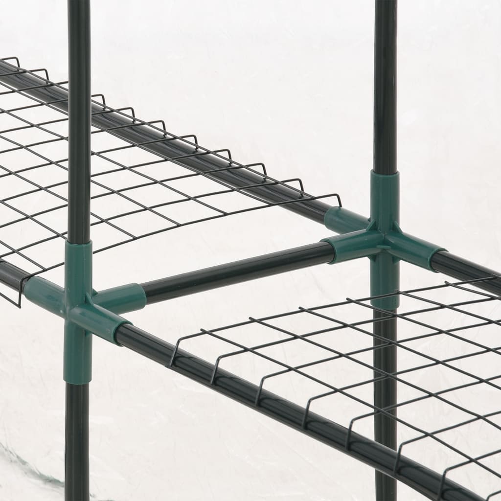 vidaXL Θερμοκήπιο με 8 Ράφια 143 x 143 x 195 εκ.