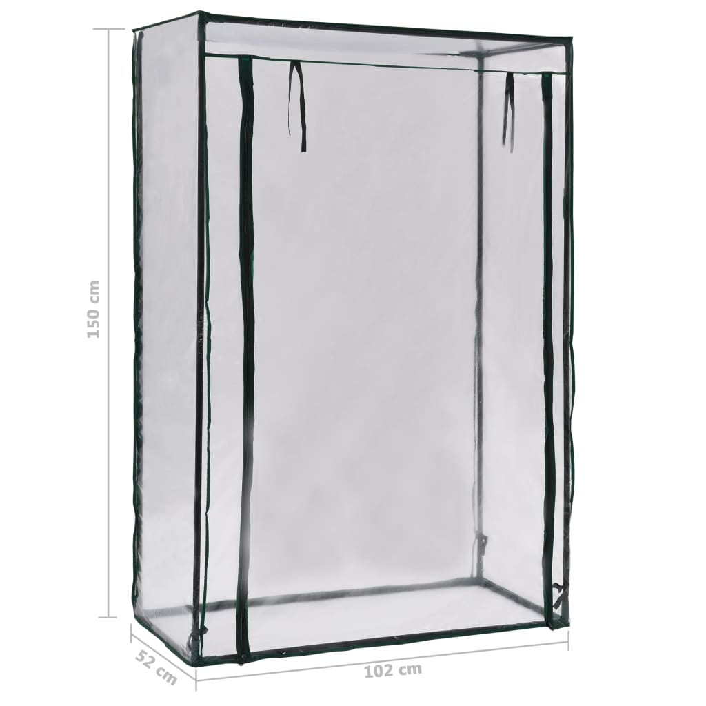 vidaXL Θερμοκήπιο για Ντομάτες 102 x 52 x 150 εκ.