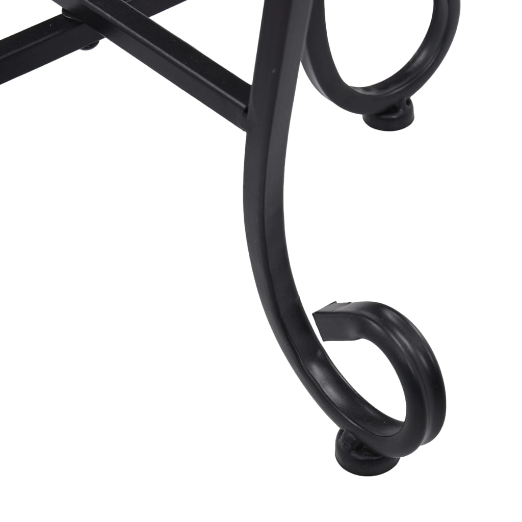 vidaXL Τραπέζια «Μωσαϊκό» 3 Τεμ. Τερακότα /Λευκά Κεραμικά